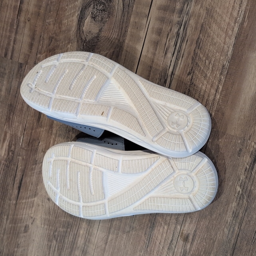 Under Armour Women's Slide Sandals - Blue and Pink Size 7 - Picture 4 of 4